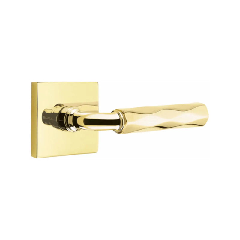 Emtek Select R-Bar Tribeca Lever with Square Rosette in finish