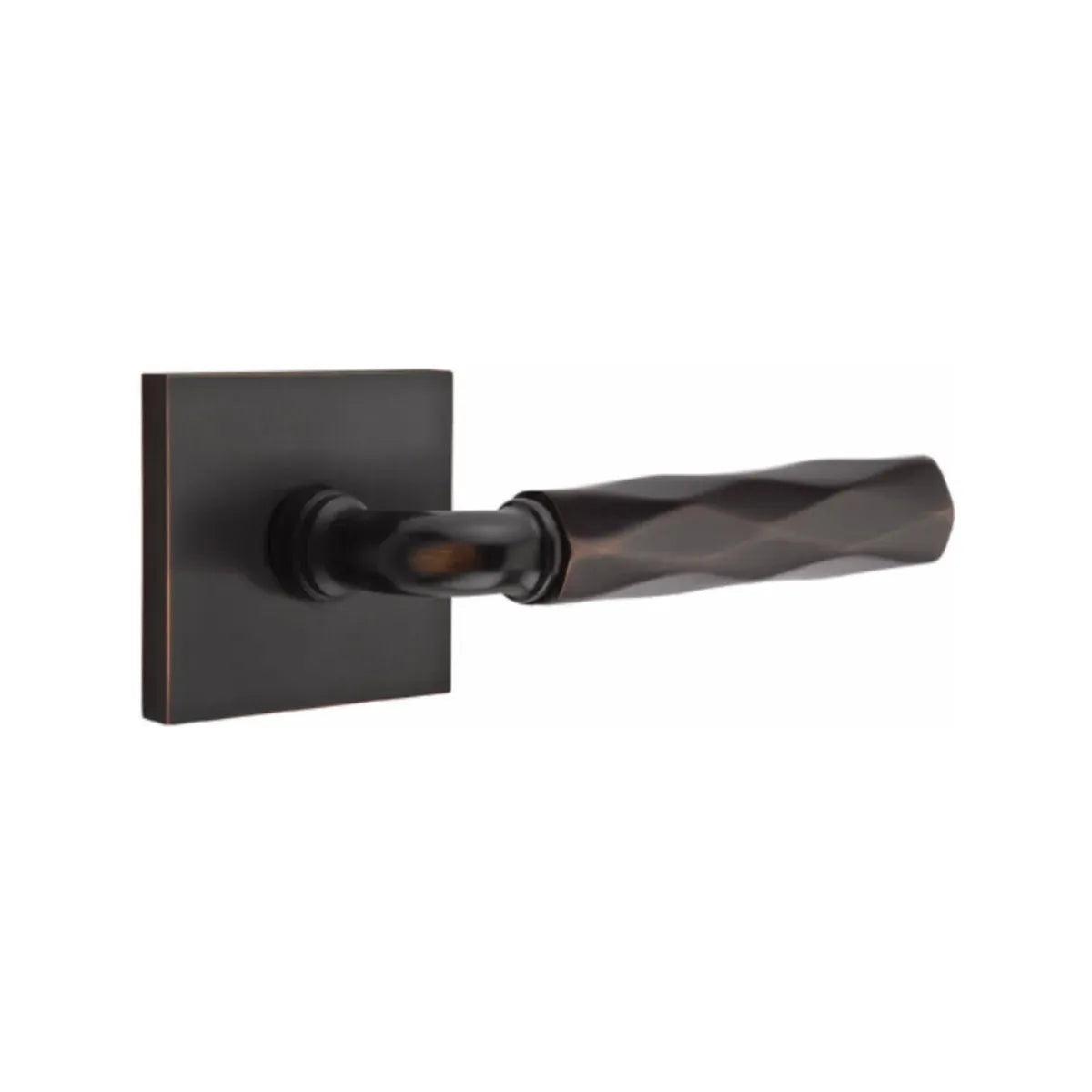 Emtek Select R-Bar Tribeca Lever with Square Rosette 