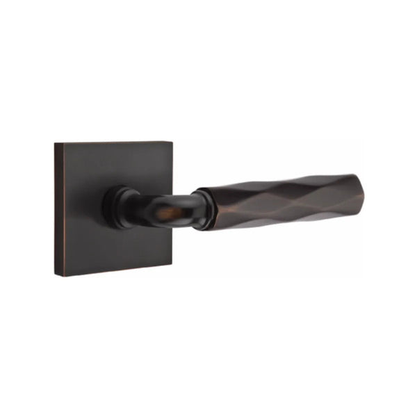 Emtek Select R-Bar Tribeca Lever with Square Rosette in finish