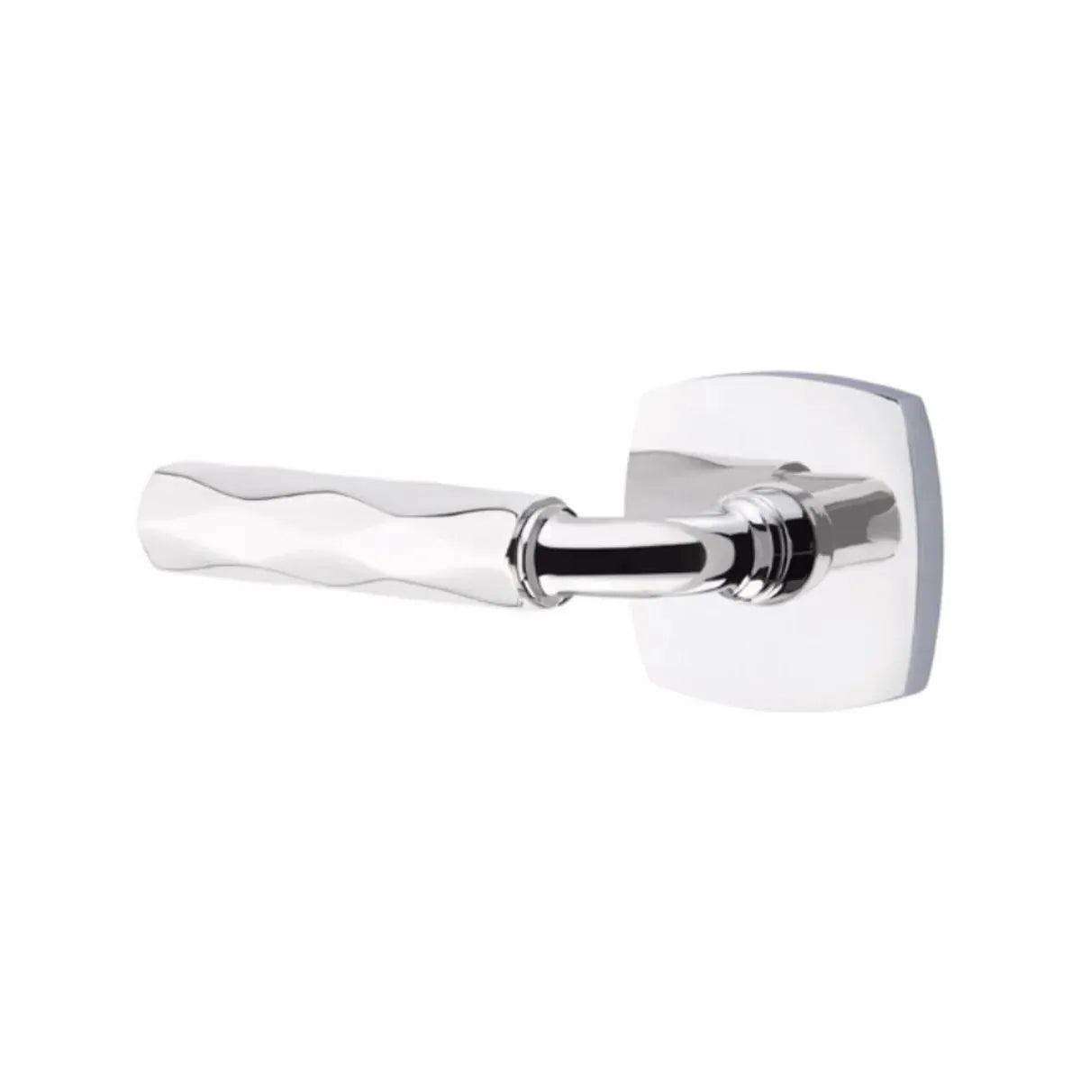 Emtek Select R-Bar Tribeca Lever with Urban Modern Rosette 