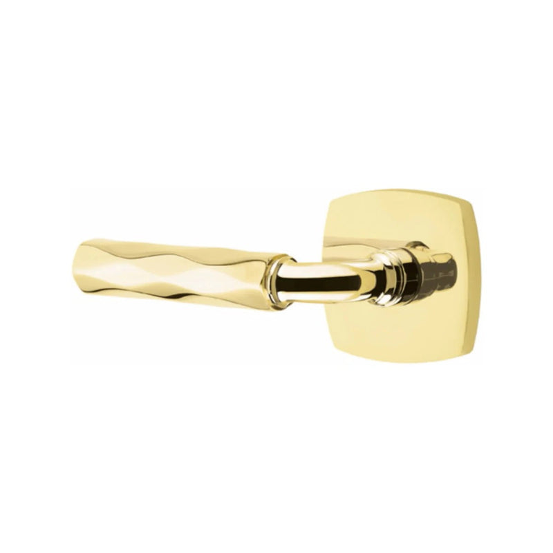 Emtek Select R-Bar Tribeca Lever with Urban Modern Rosette in finish