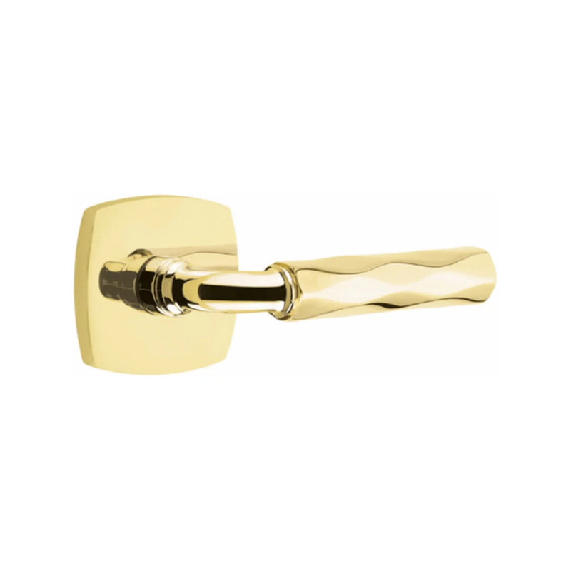 Emtek Select R-Bar Tribeca Lever with Urban Modern Rosette in finish