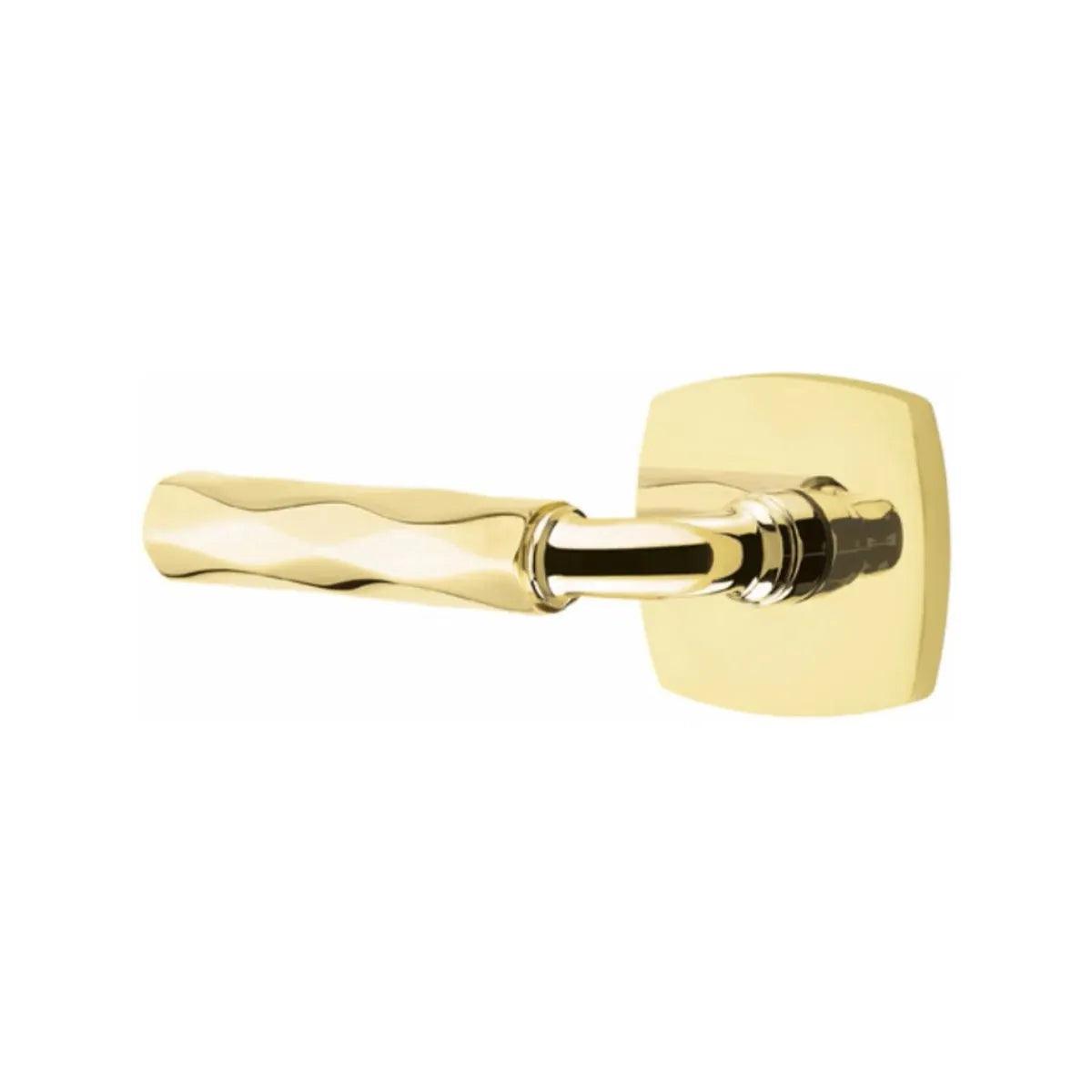 Emtek Select R-Bar Tribeca Lever with Urban Modern Rosette 