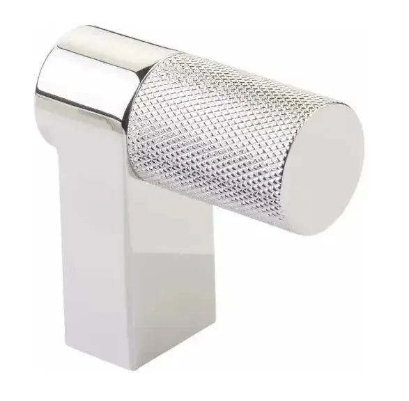 Emtek Select Rectangular Knurled Cabinet Finger Pull in 