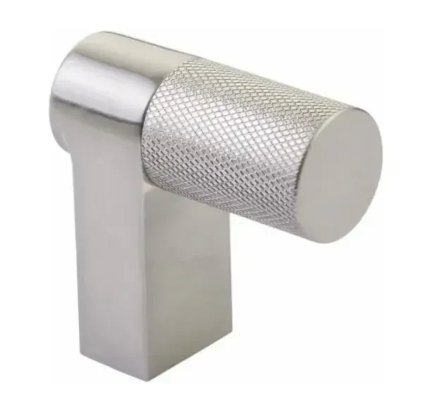 Emtek Select Rectangular Knurled Cabinet Finger Pull in 