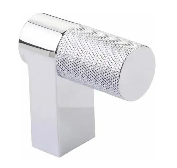 Emtek Select Rectangular Knurled Cabinet Finger Pull in 
