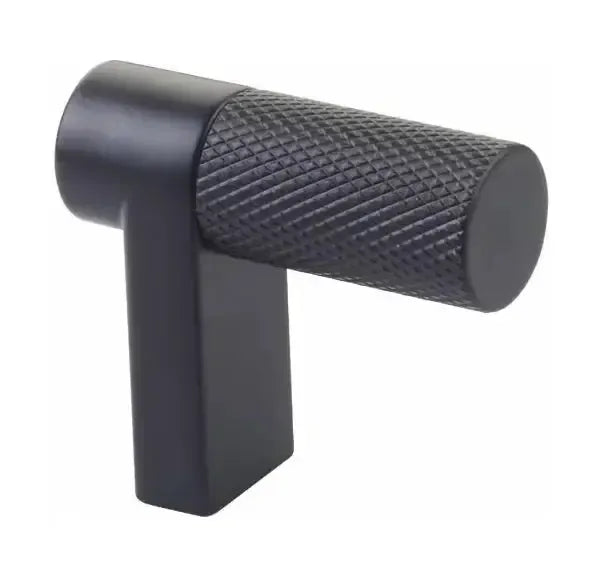 Emtek Select Rectangular Knurled Cabinet Finger Pull in 