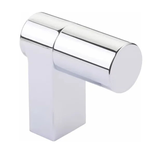 The Emtek Select Rectangular Smooth Cabinet Finger Pull 2" in Polished Chrome finish