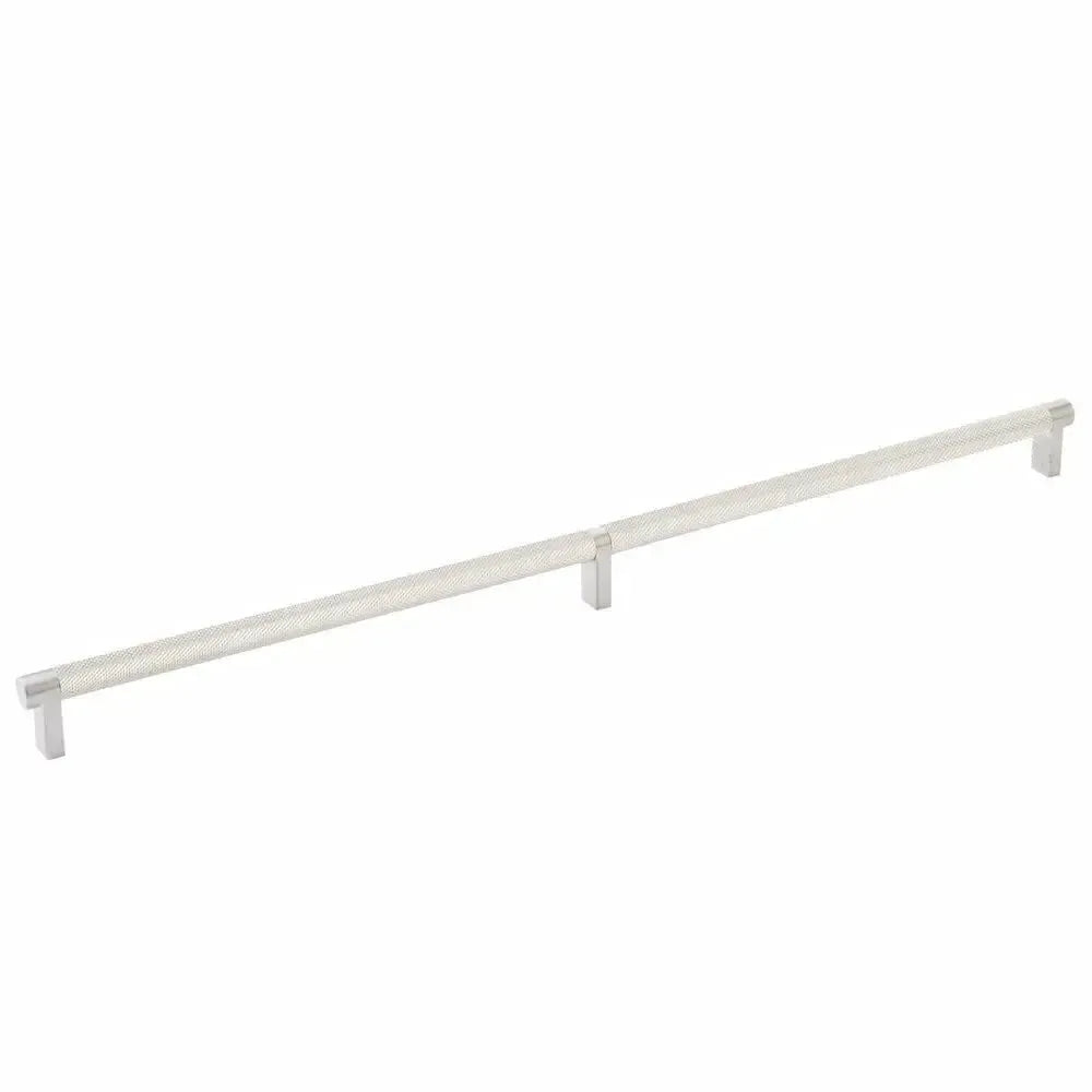 Emtek Select Rectangular Stem Knurled Cabinet Pull in 
