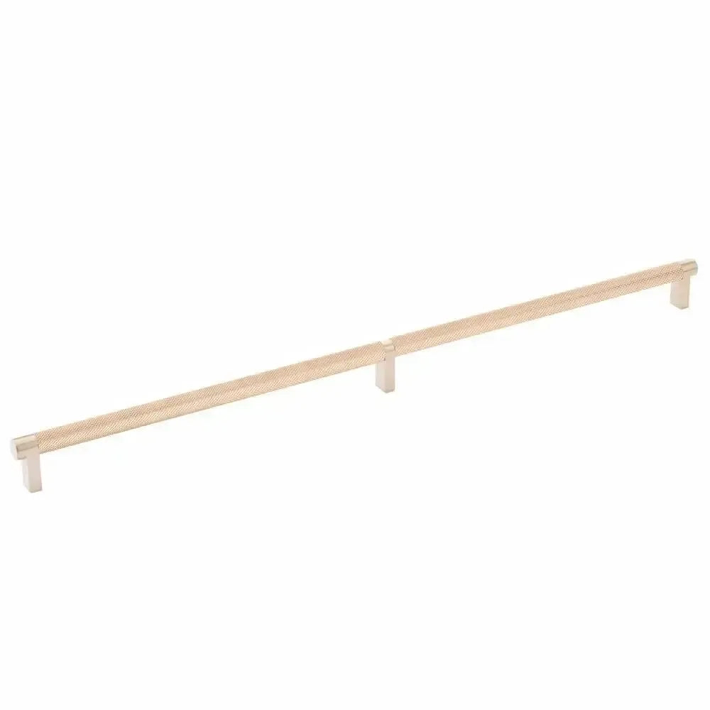 Emtek Select Rectangular Stem Knurled Cabinet Pull in 