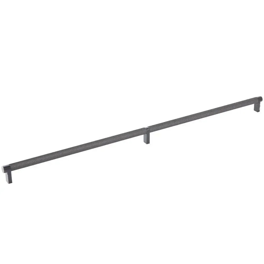 Emtek Select Rectangular Stem Knurled Cabinet Pull in 