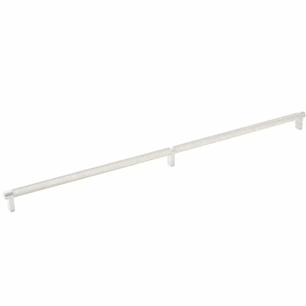 Emtek Select Rectangular Stem Knurled Cabinet Pull in 