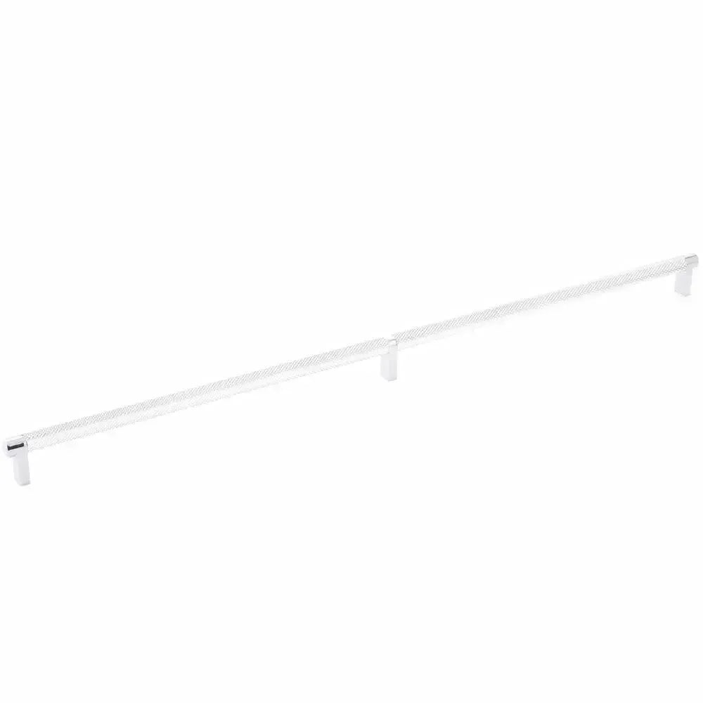 Emtek Select Rectangular Stem Knurled Cabinet Pull in 