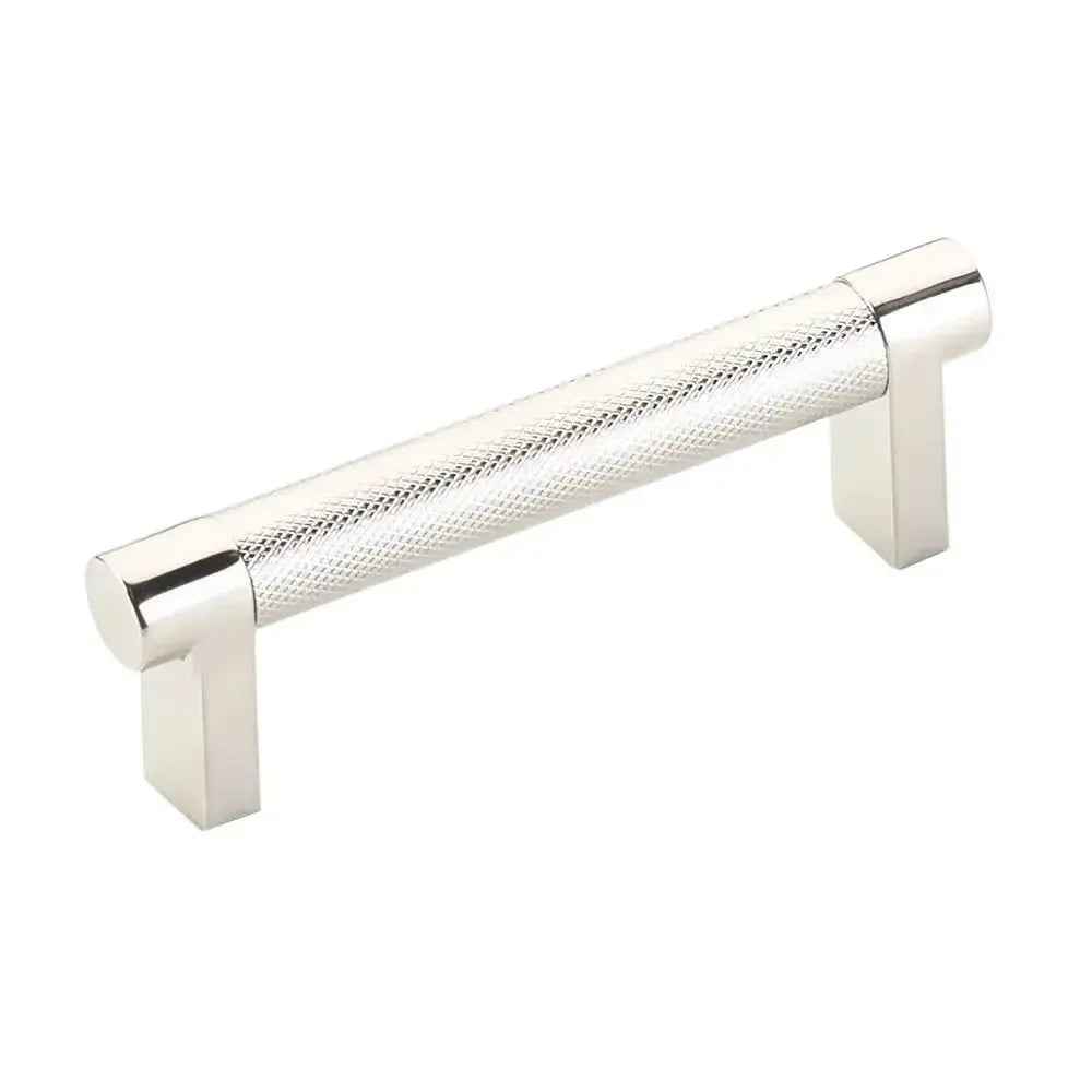 Emtek Select Rectangular Stem Knurled Cabinet Pull in 