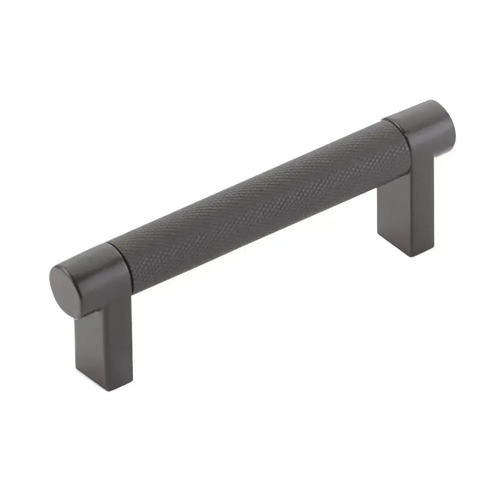 Emtek Select Rectangular Stem Knurled Cabinet Pull in 