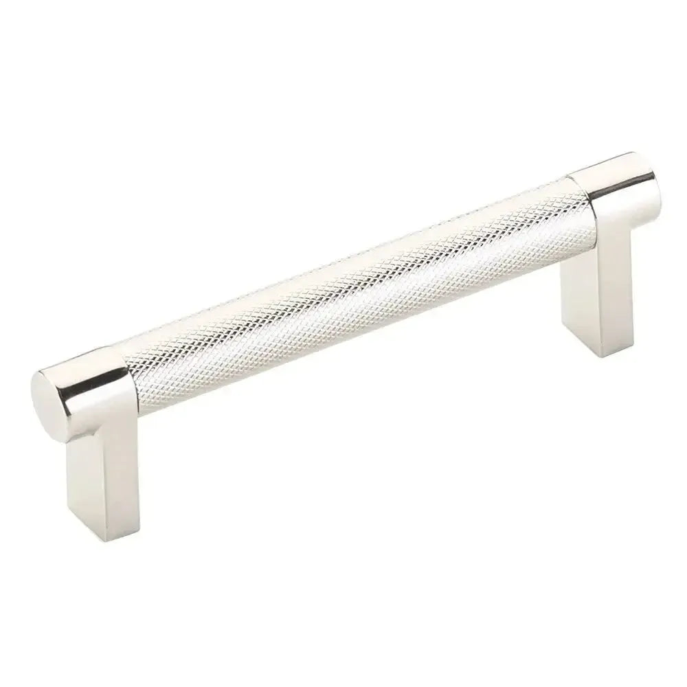 Emtek Select Rectangular Stem Knurled Cabinet Pull in 