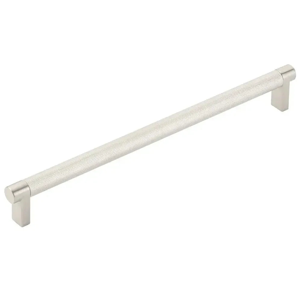 Emtek Select Rectangular Stem Knurled Cabinet Pull in 