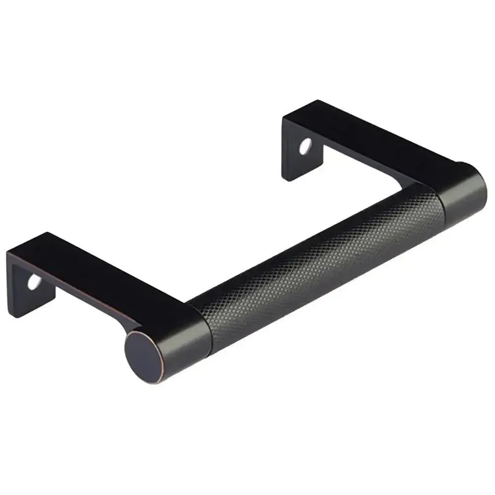 Emtek Select Round Knurled Cabinet Edge Pull in 