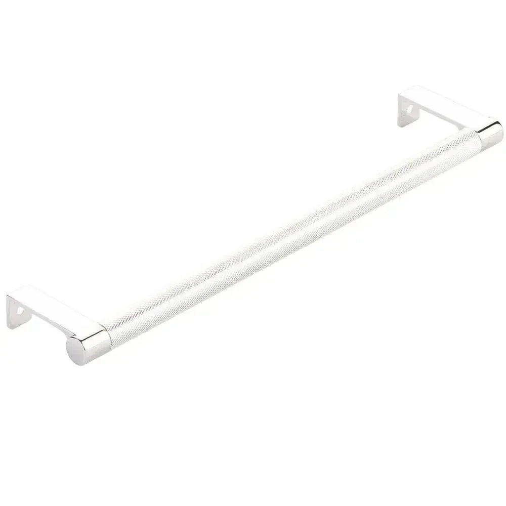 Emtek Select Round Knurled Cabinet Edge Pull in 
