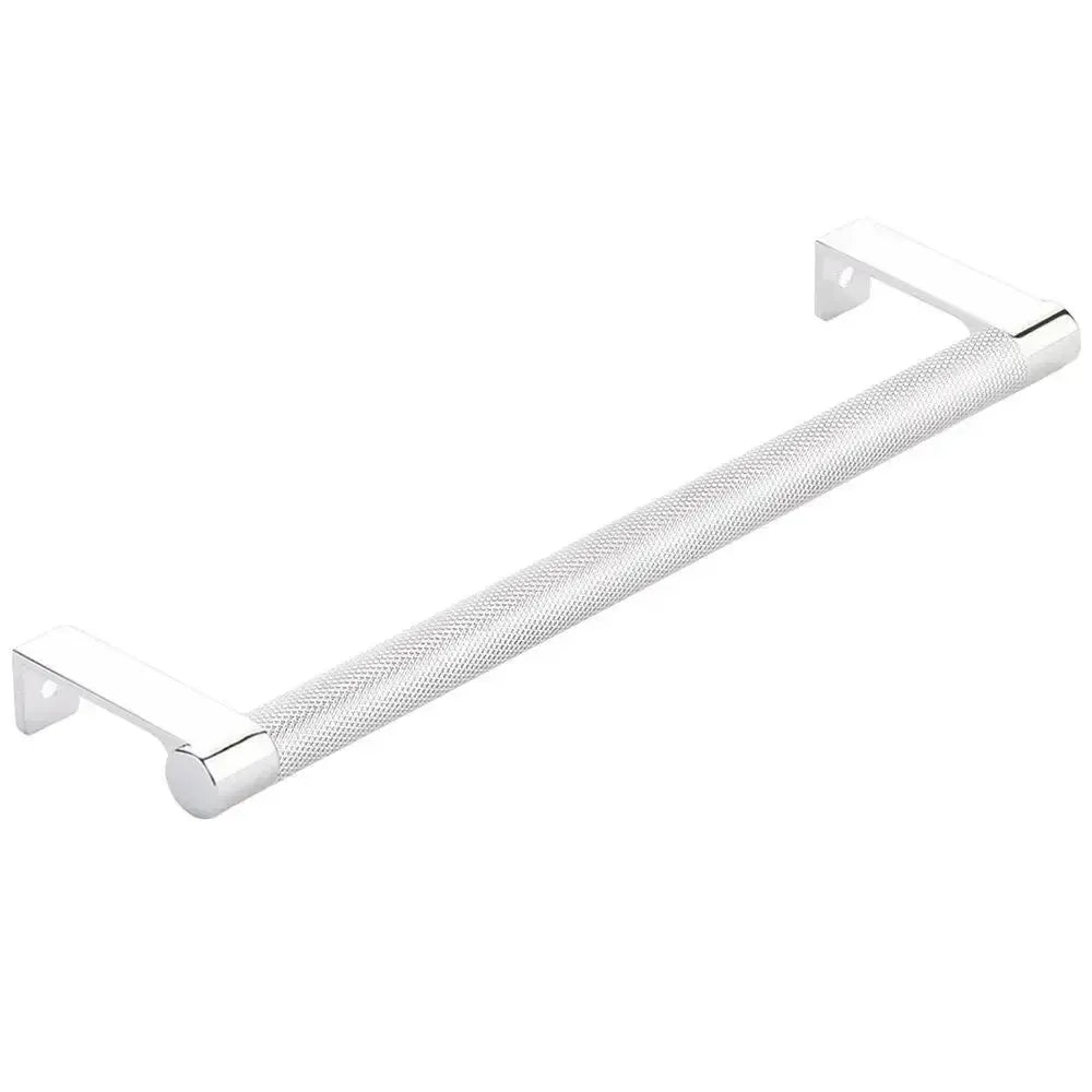 Emtek Select Round Knurled Cabinet Edge Pull in 