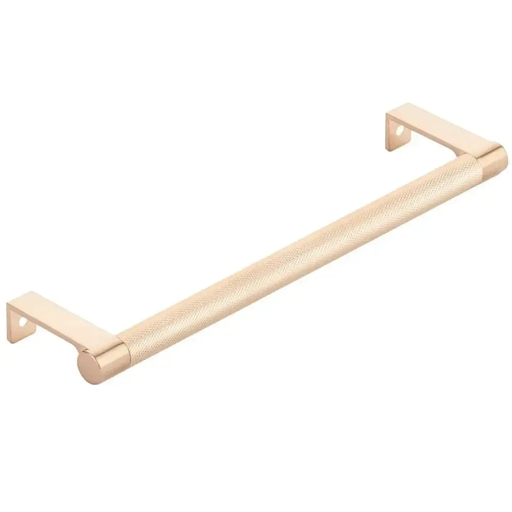 Emtek Select Round Knurled Cabinet Edge Pull in 
