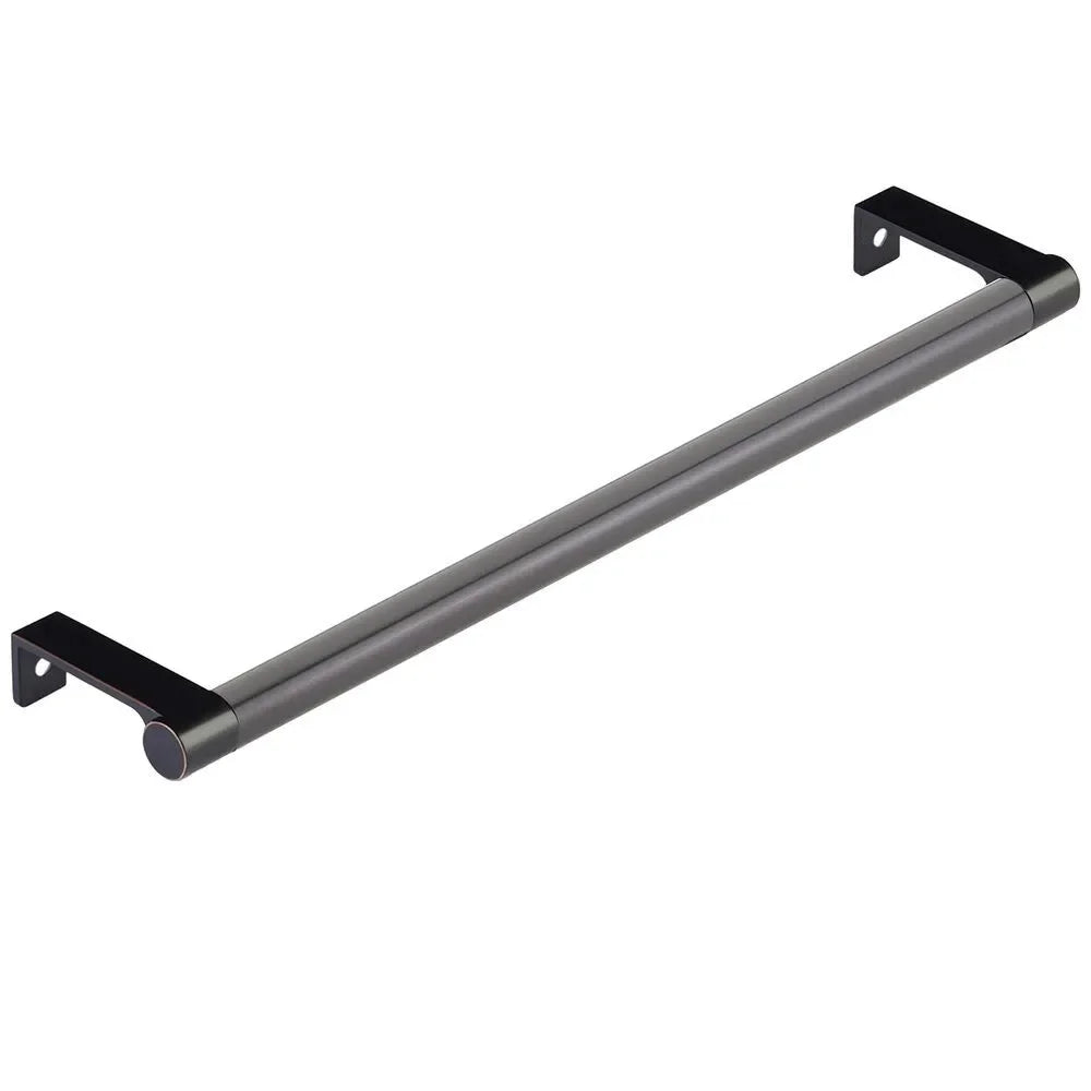 Emtek Select Round Smooth Cabinet Edge Pull in Oil Rubbed Bronze finish