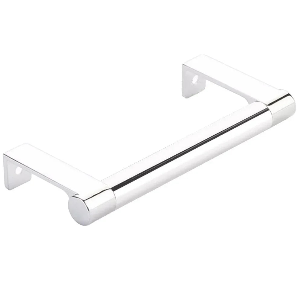 Emtek Select Round Smooth Cabinet Edge Pull in Polished Chrome finish