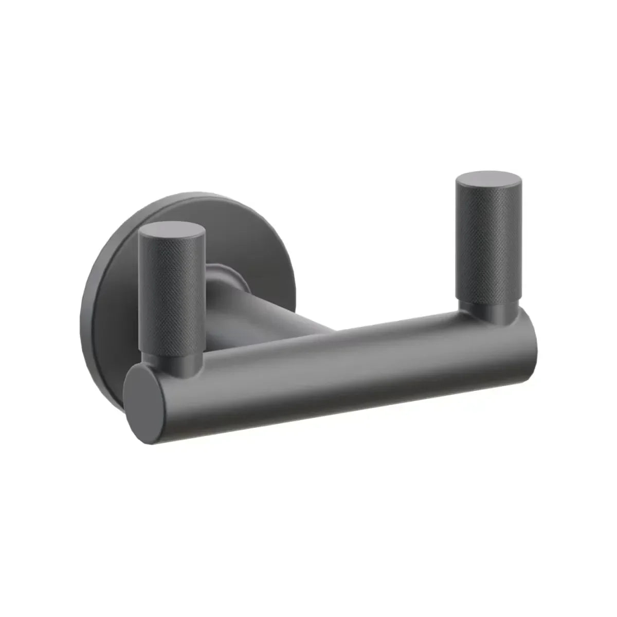 EmtekEmtek Select Round Stem with Knurled Tip Double Hook with Small Disc Rosette in 