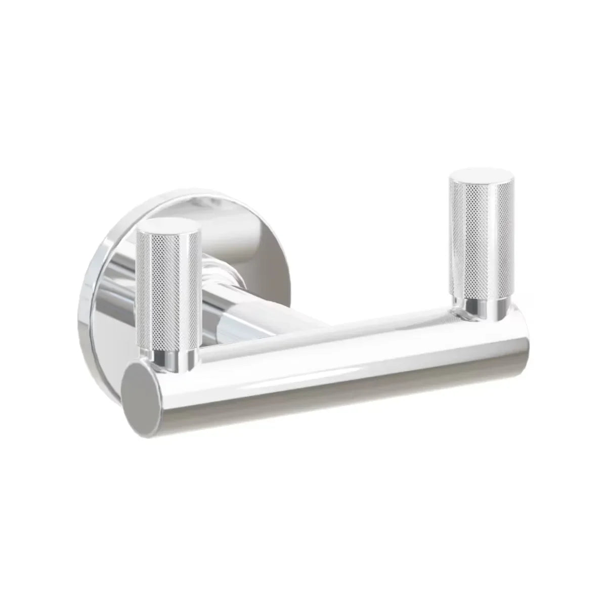 EmtekEmtek Select Round Stem with Knurled Tip Double Hook with Small Disc Rosette in 