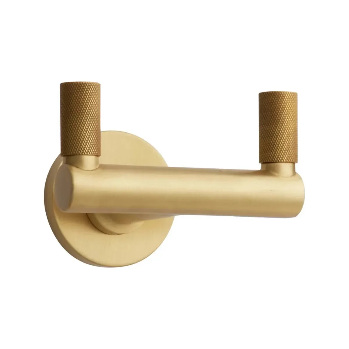 EmtekEmtek Select Round Stem with Knurled Tip Double Hook with Small Disc Rosette in 