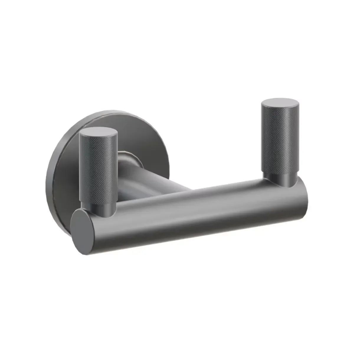 EmtekEmtek Select Round Stem with Knurled Tip Double Hook with Small Disc Rosette in 