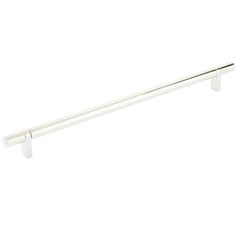 The Emtek Select Smooth Cabinet Bar Pull in Lifetime Polished Nickel finish