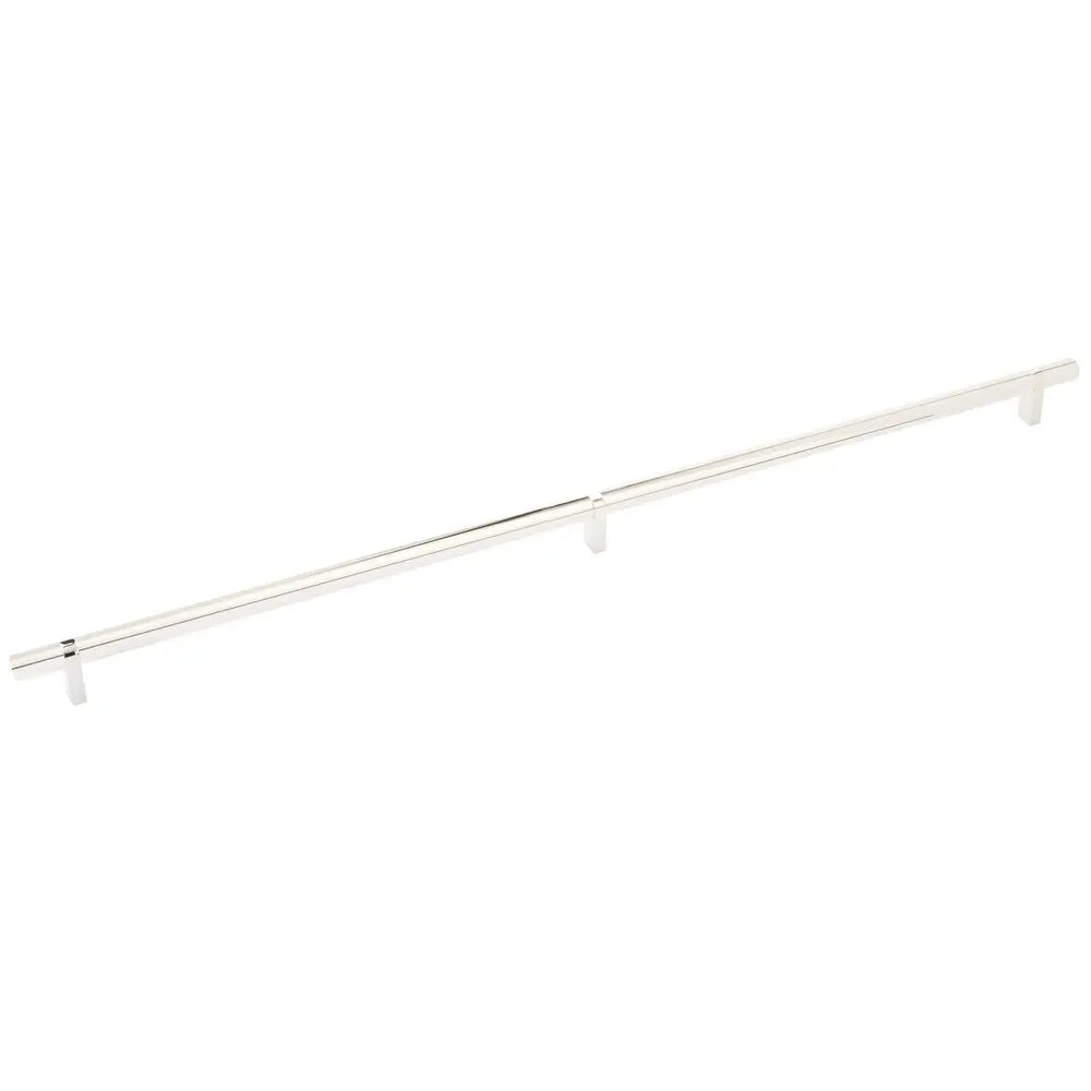 The Emtek Select Smooth Cabinet Bar Pull in Lifetime Polished Nickel finish