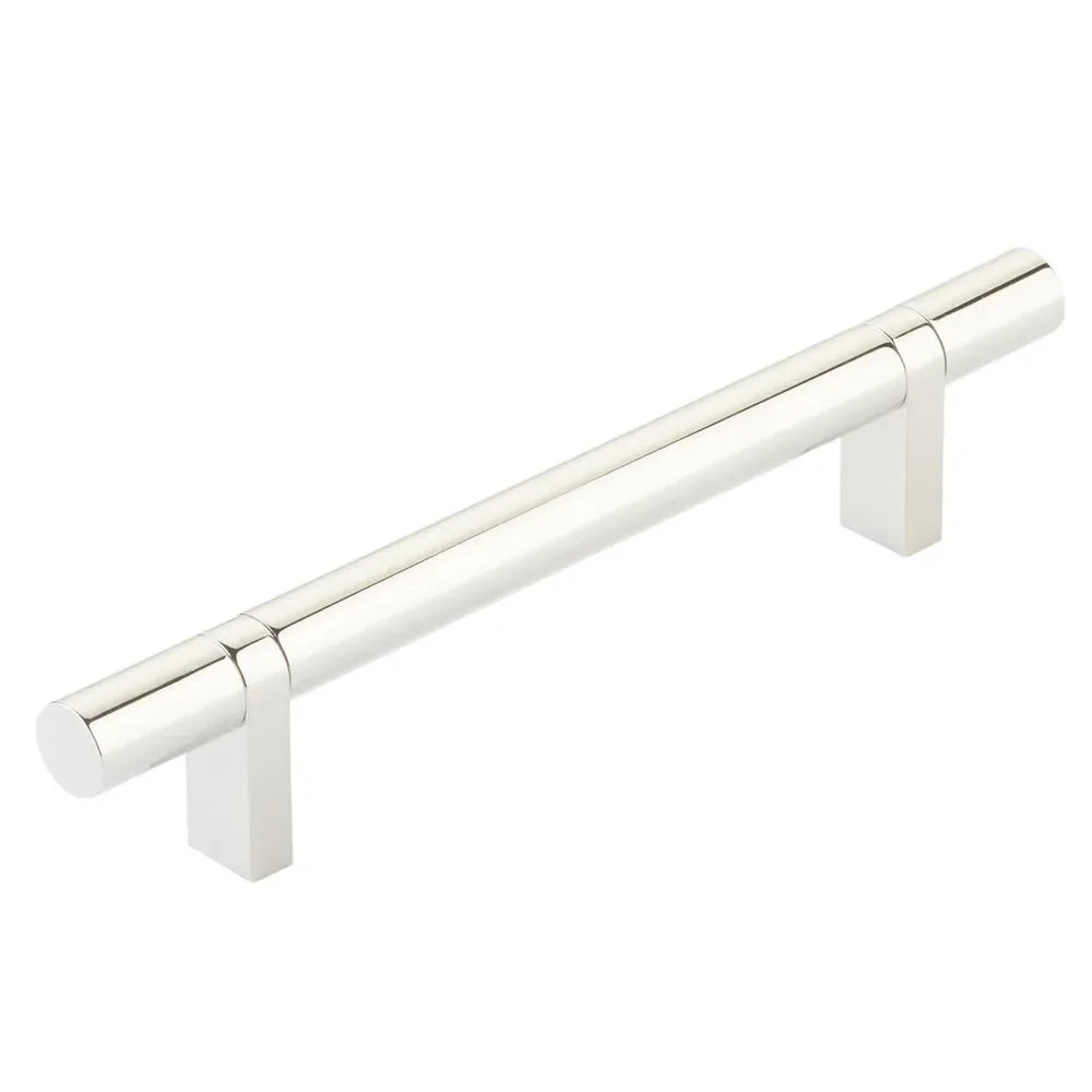 The Emtek Select Smooth Cabinet Bar Pull in Lifetime Polished Nickel finish