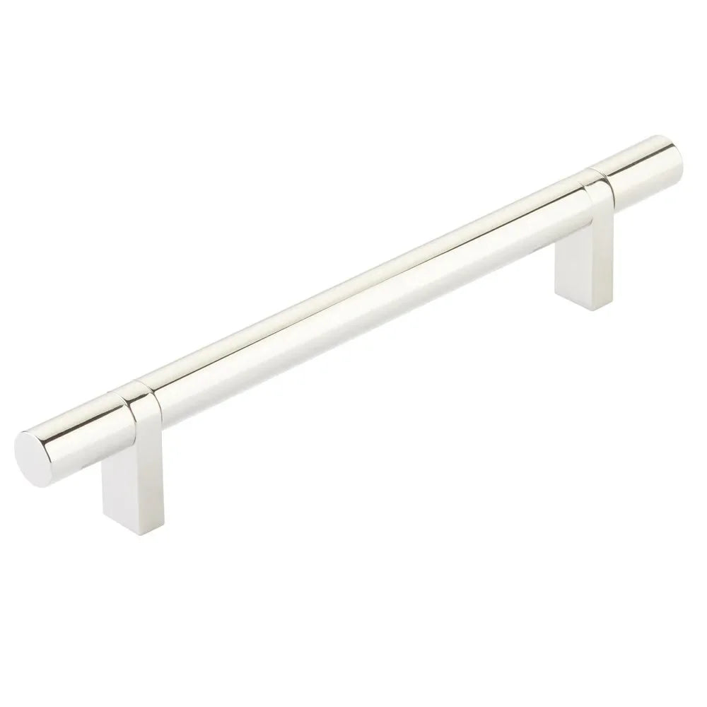 The Emtek Select Smooth Cabinet Bar Pull in Lifetime Polished Nickel finish