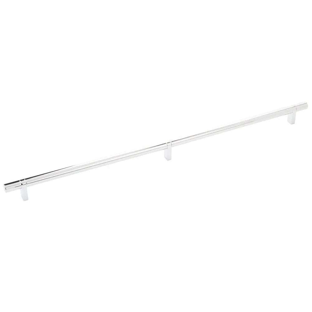 The Emtek Select Smooth Cabinet Bar Pull in Polished Chrome finish