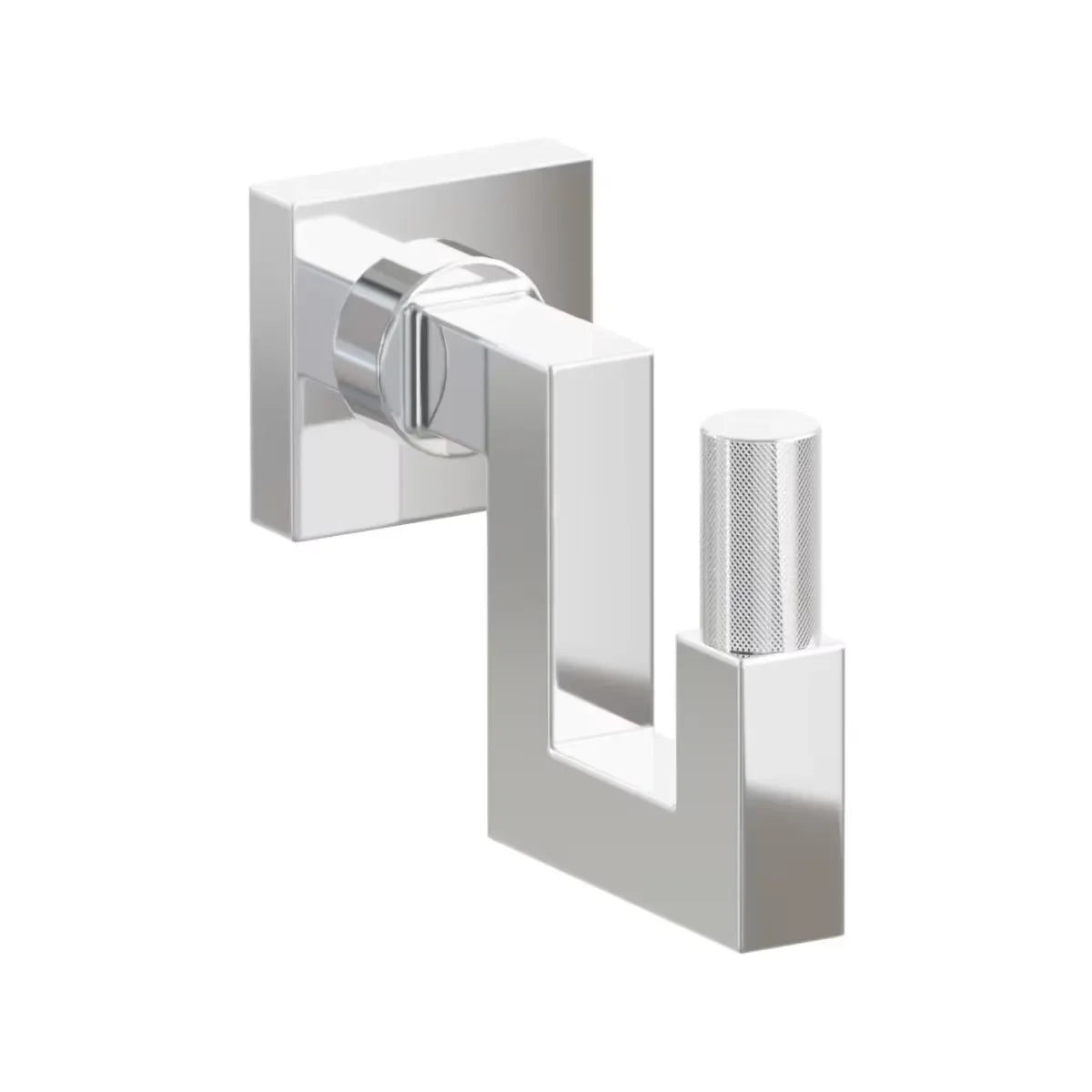 EmtekEmtek Select Square Stem with Knurled Tip U Hook with Small Square Rosette in 