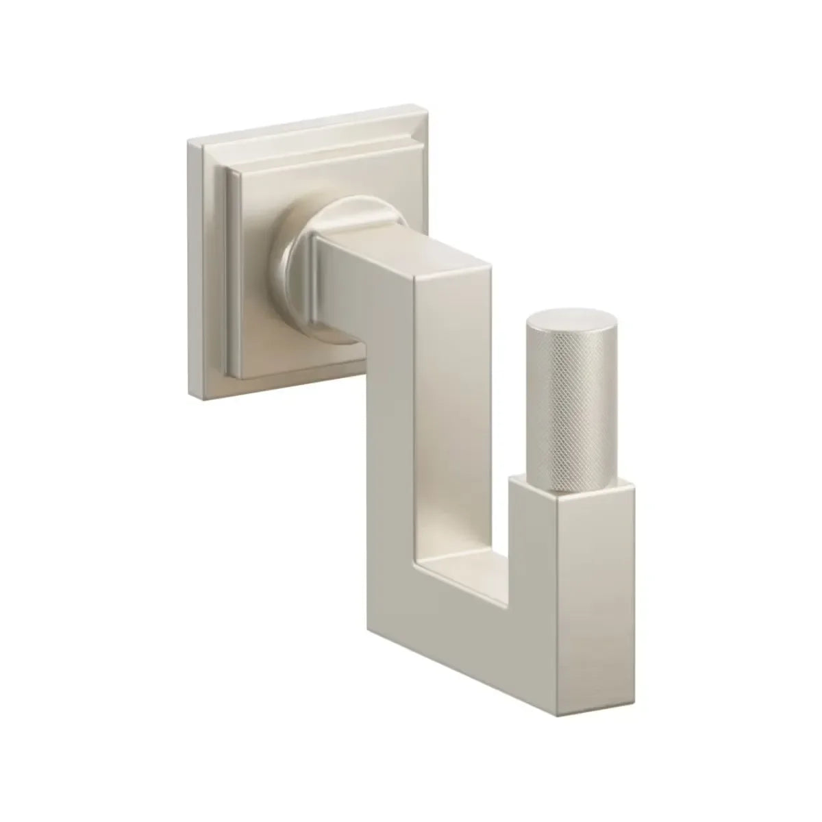 EmtekEmtek Select Square Stem with Knurled Tip U Hook with Step Square Rosette in 