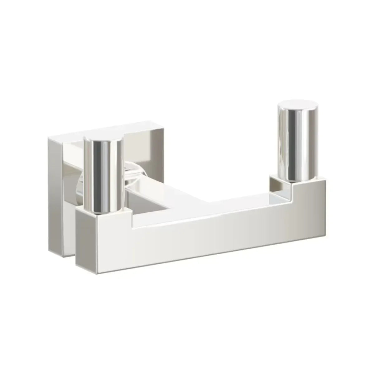 EmtekEmtek Select Square Stem with Smooth Tip Double Hook with Small Square Rosette in 