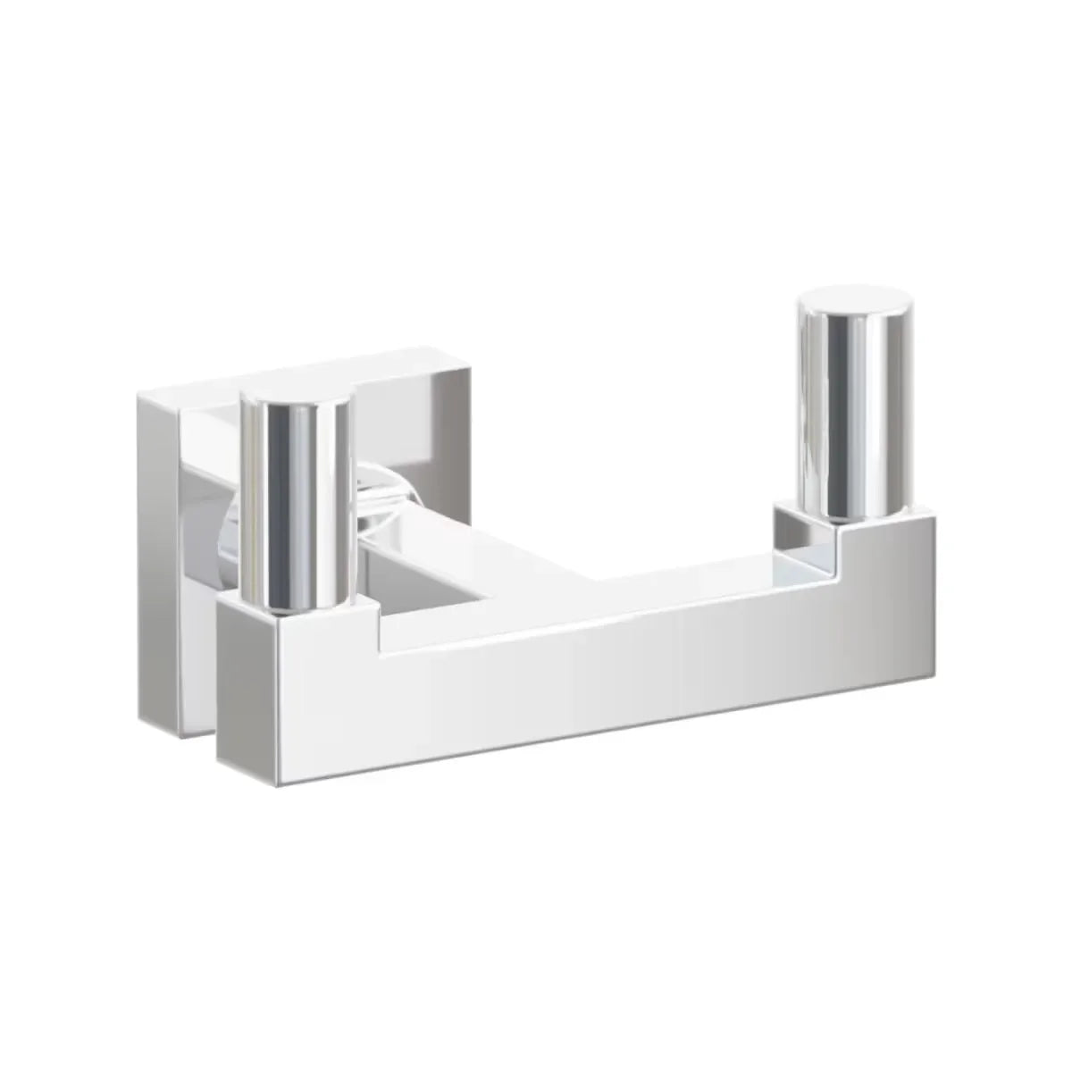 EmtekEmtek Select Square Stem with Smooth Tip Double Hook with Small Square Rosette in 