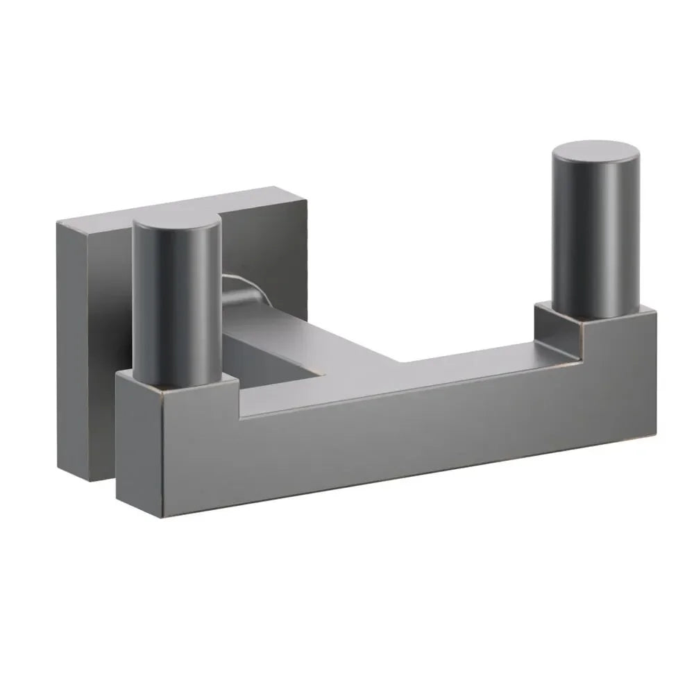 EmtekEmtek Select Square Stem with Smooth Tip Double Hook with Small Square Rosette in 