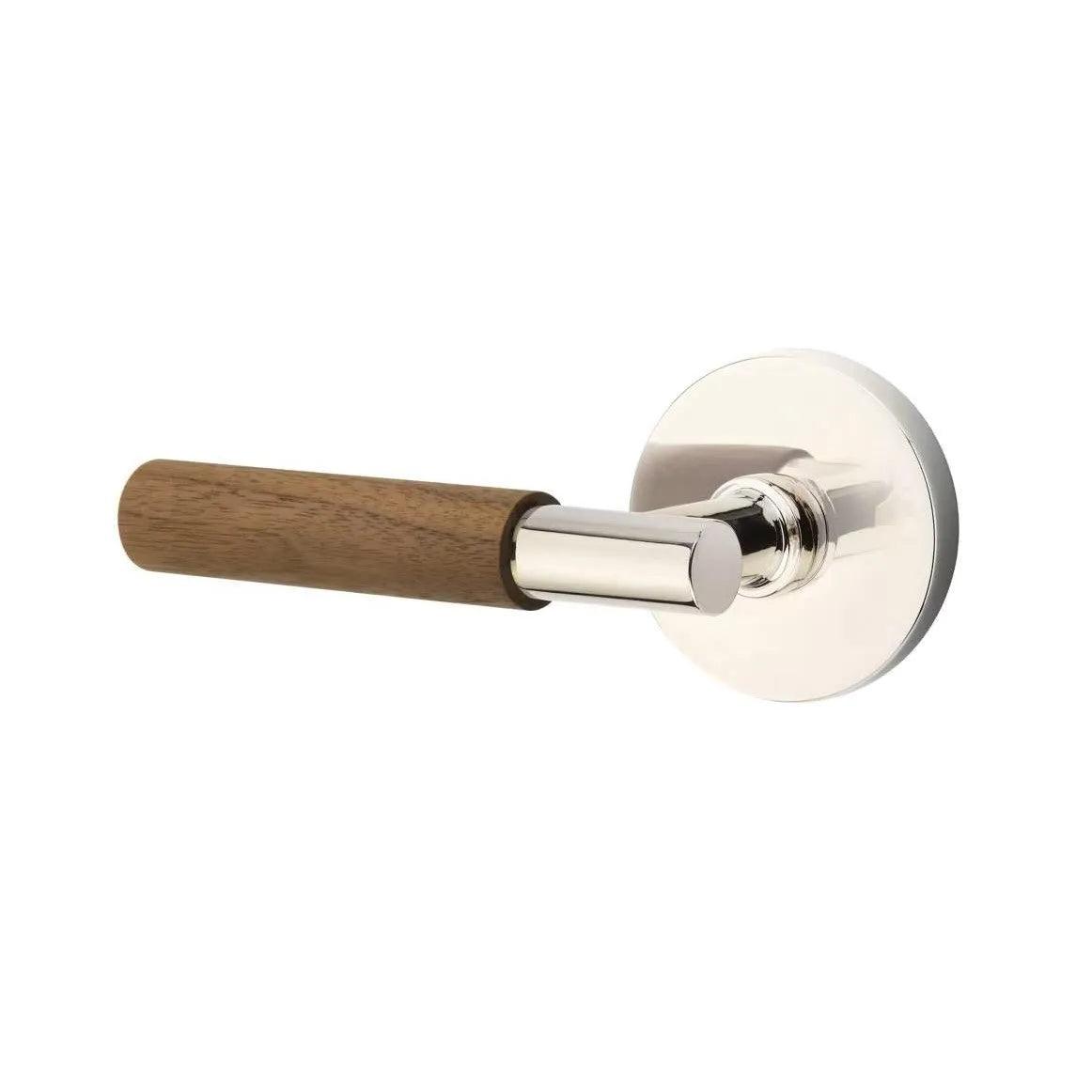 Emtek Select T-Bar Dark Walnut Lever with Disk Rosette 