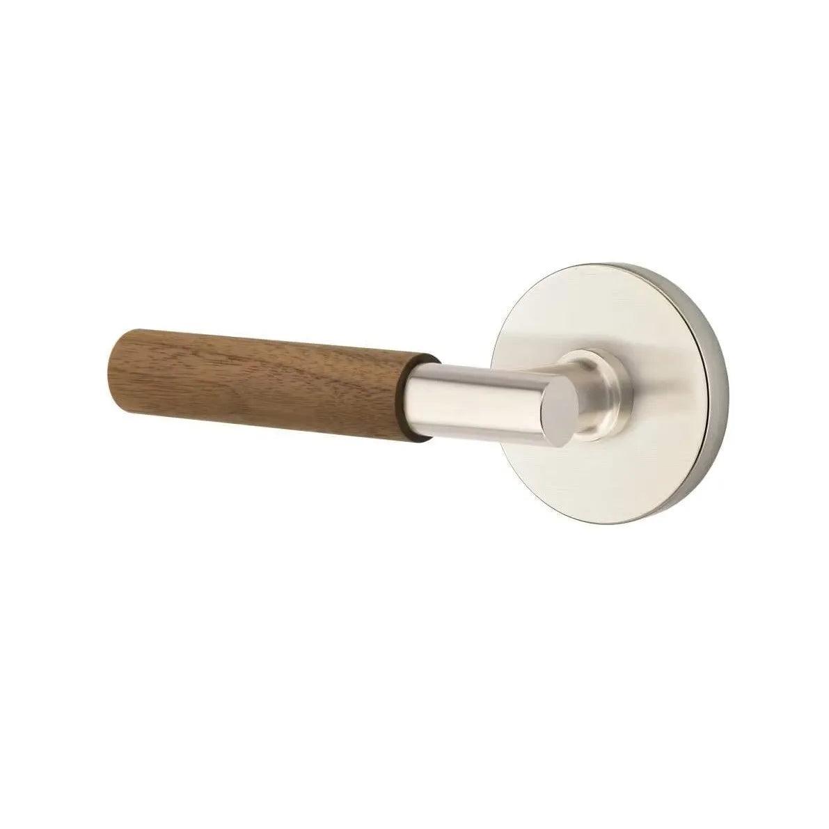 Emtek Select T-Bar Dark Walnut Lever with Disk Rosette 