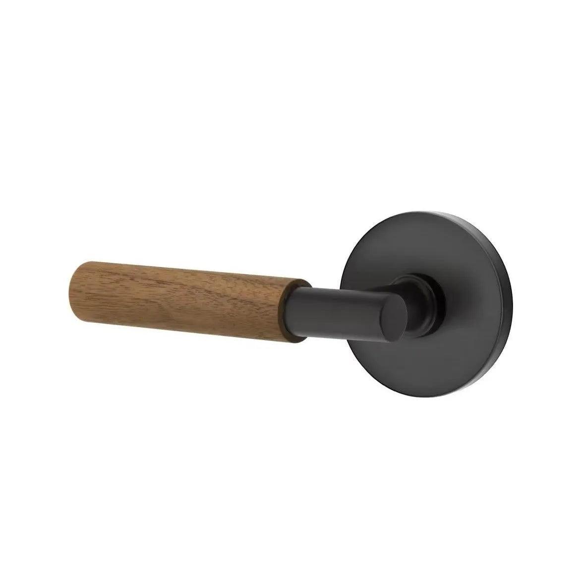 Emtek Select T-Bar Dark Walnut Lever with Disk Rosette 