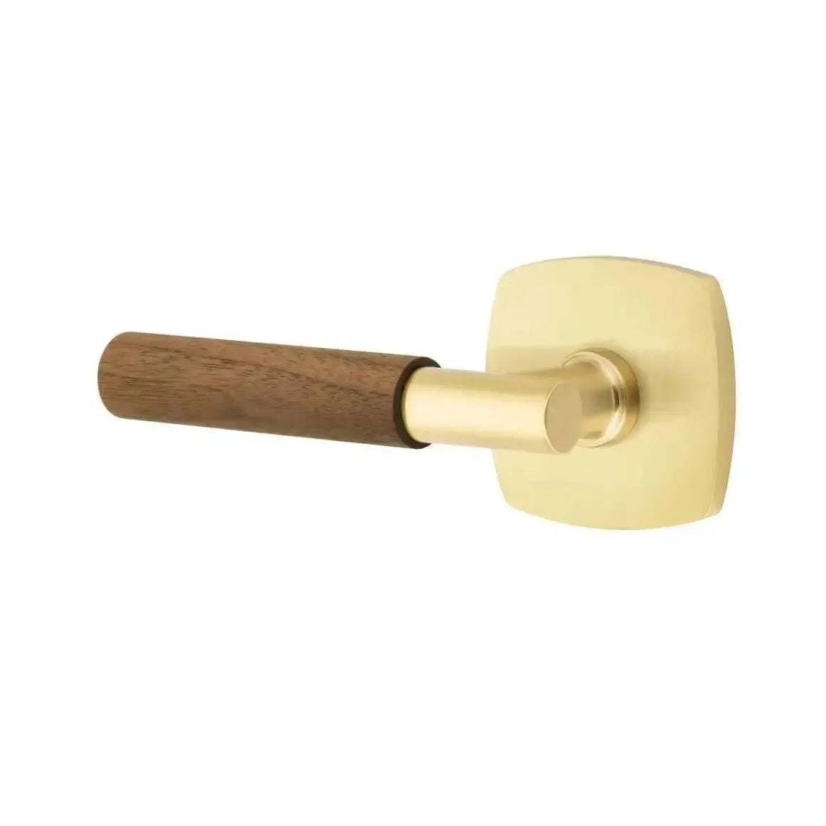 Emtek Select T-Bar Dark Walnut Lever with Urban Modern Rosette in finish