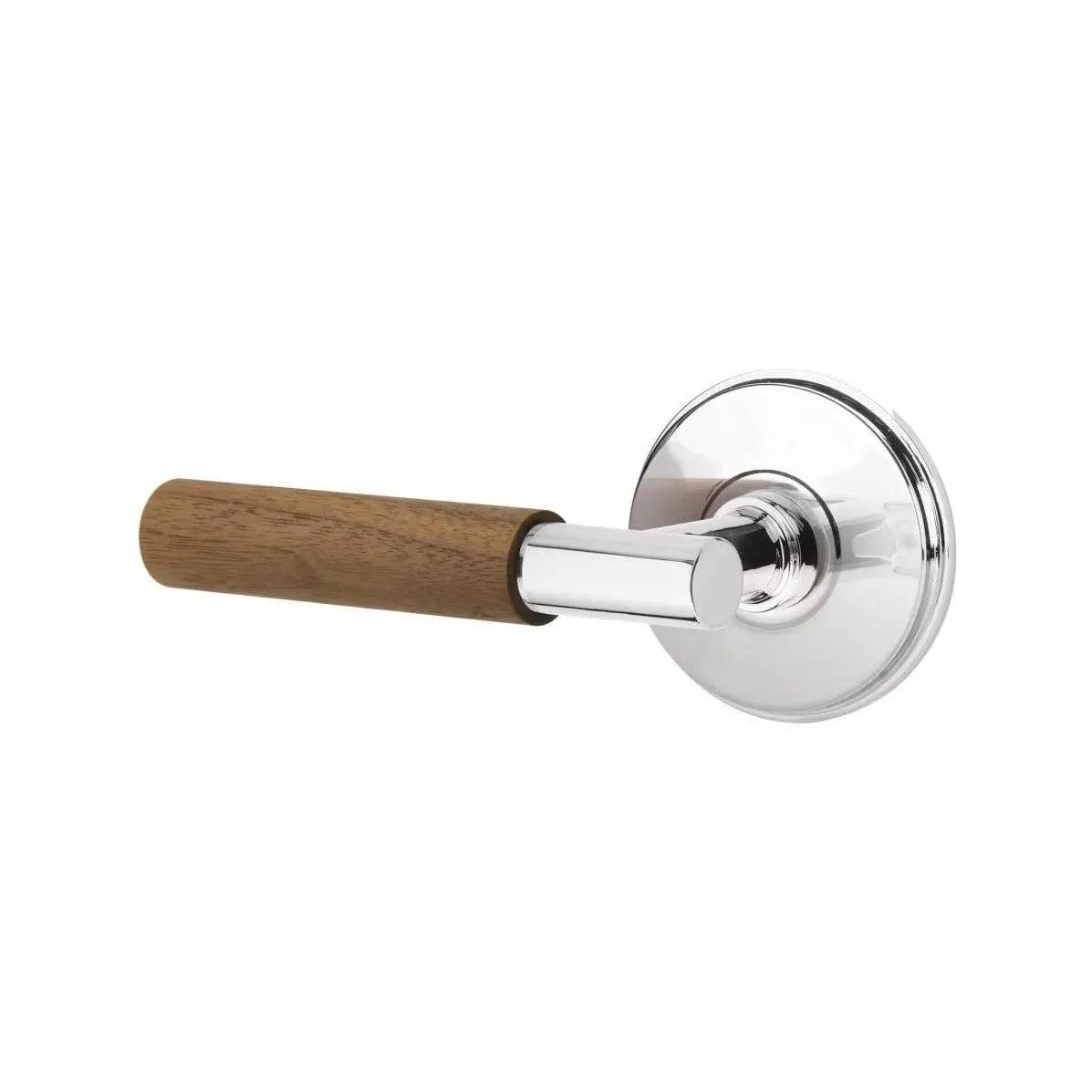 Emtek Select T-Bar Dark Walnut Lever with Watford Rosette 