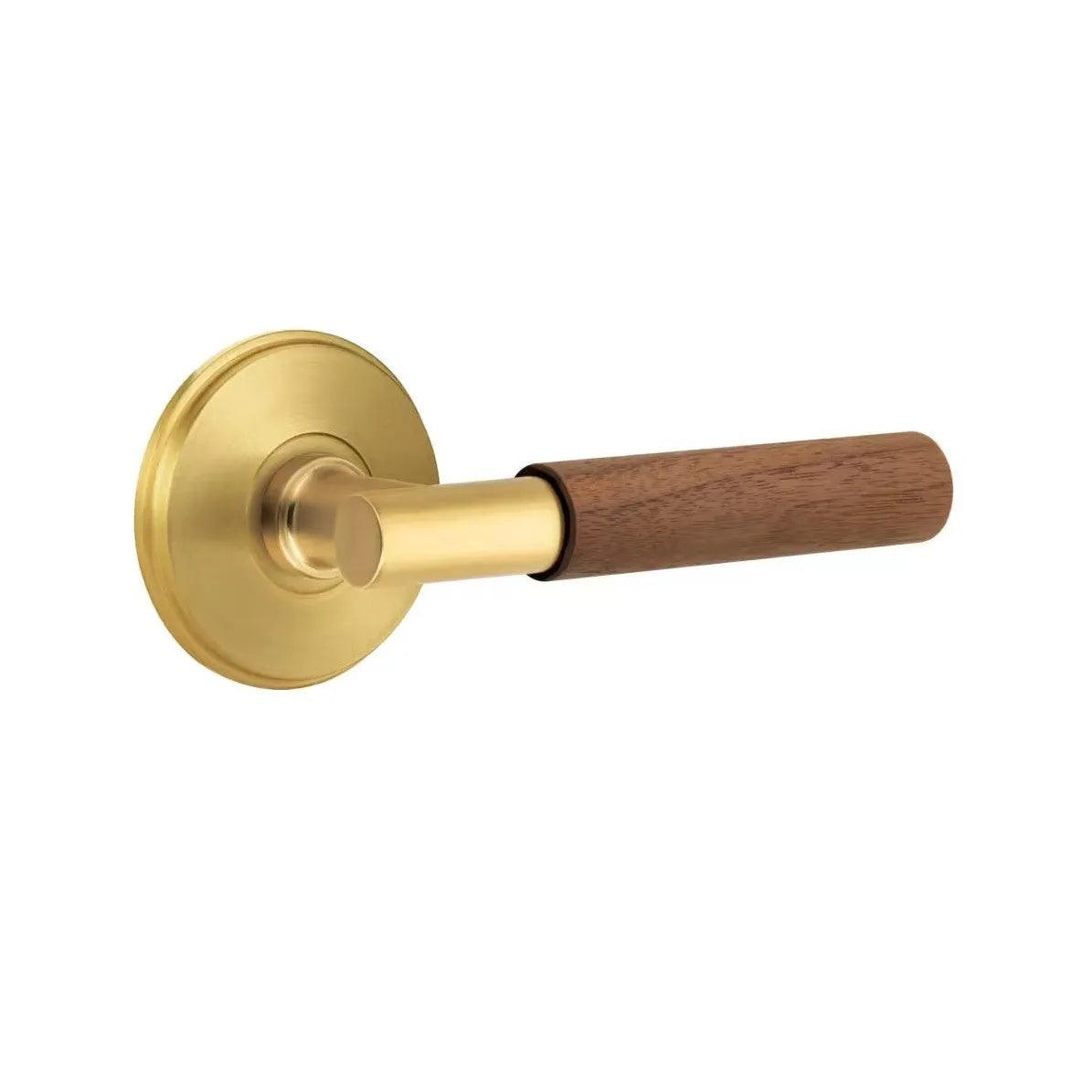 Emtek Select T-Bar Dark Walnut Lever with Watford Rosette French Antique