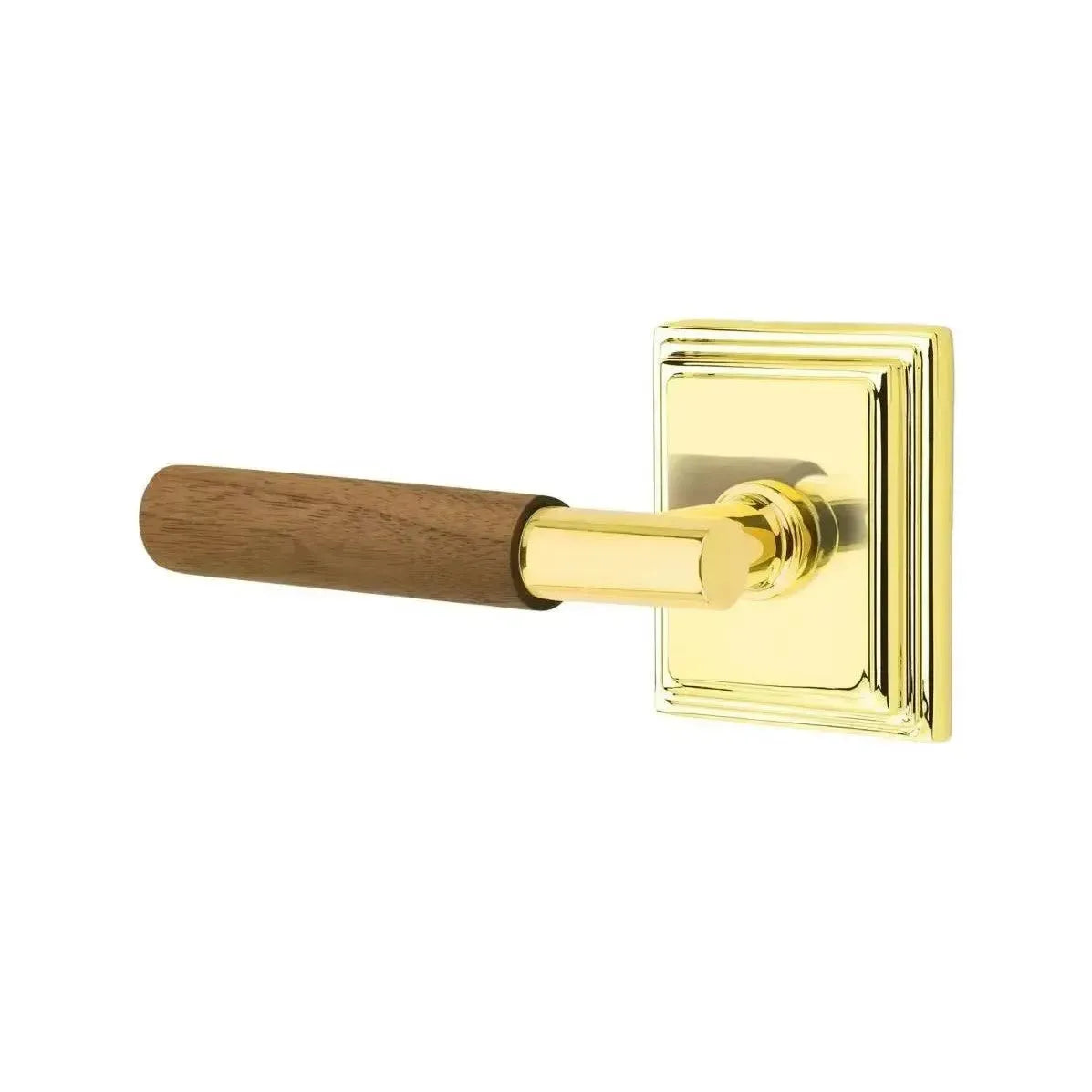 EmtekEmtek Select T-Bar Dark Walnut Lever with Wilshire Rosette in 