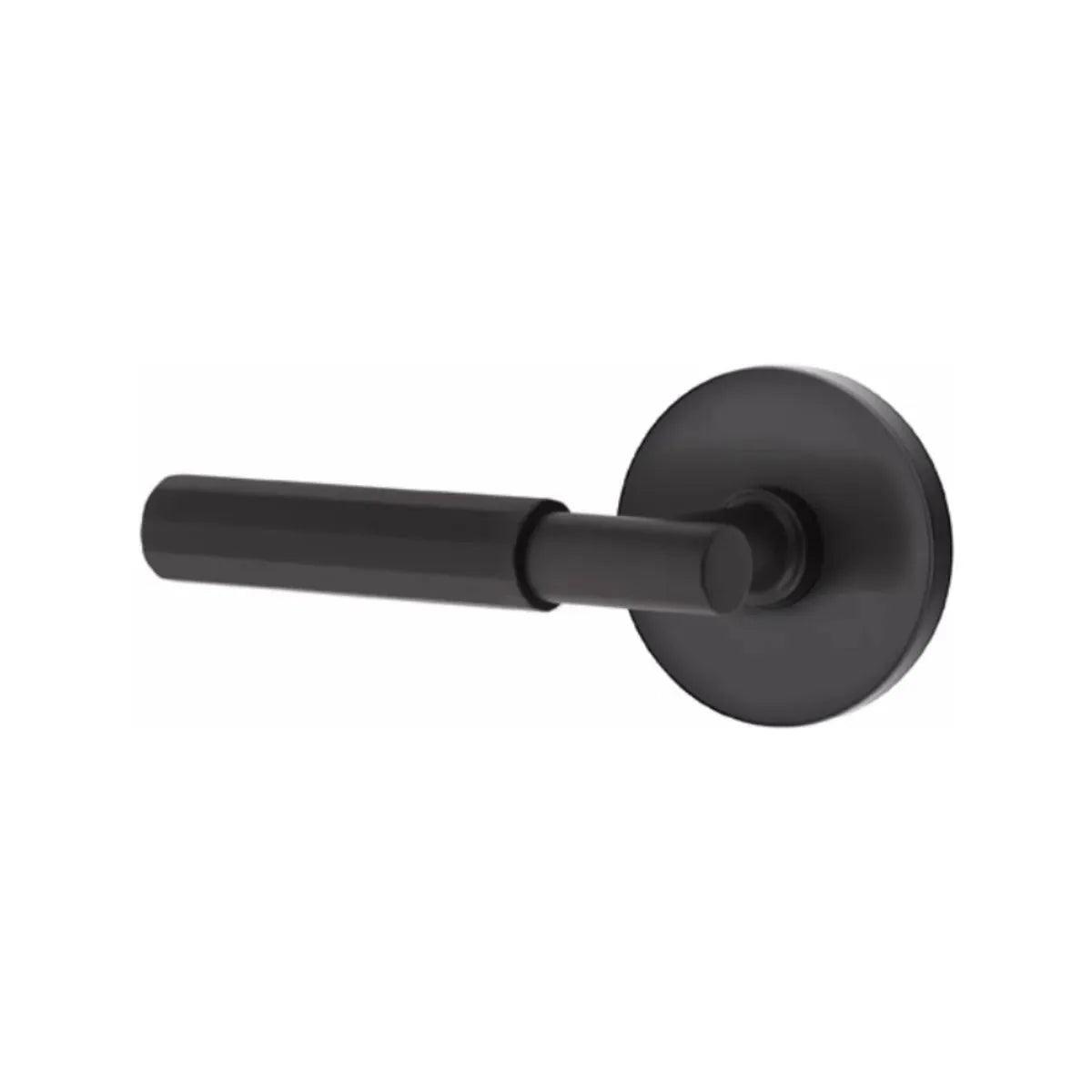 Emtek Select T-Bar Faceted Lever with Disk Rosette in finish