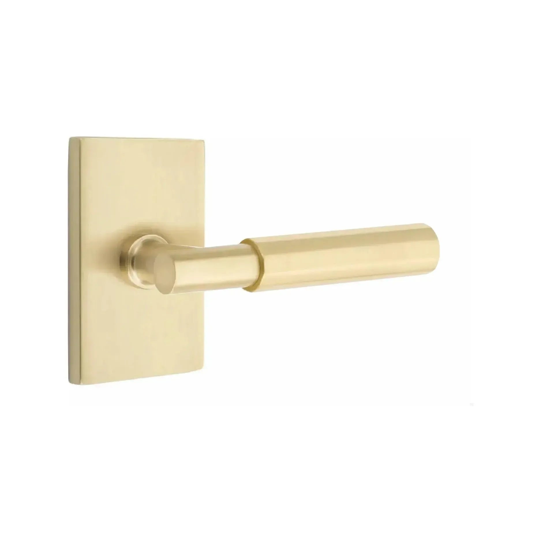 EmtekEmtek Select T-Bar Faceted Lever with Modern Rectangular Rosette in 